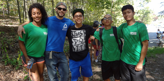 Groundwork Lawrence's Green Team at Den Rock Park Hike.